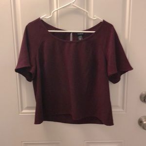 Plum bell short sleeve blouse